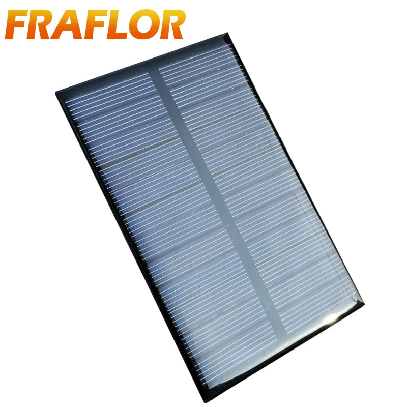 10Pcs Poly Solar Panel 6V 1W Mini Solar Panel Cell Solar Charger Module DIY For 3.7V Battery Solar Phone Charger Charging System
