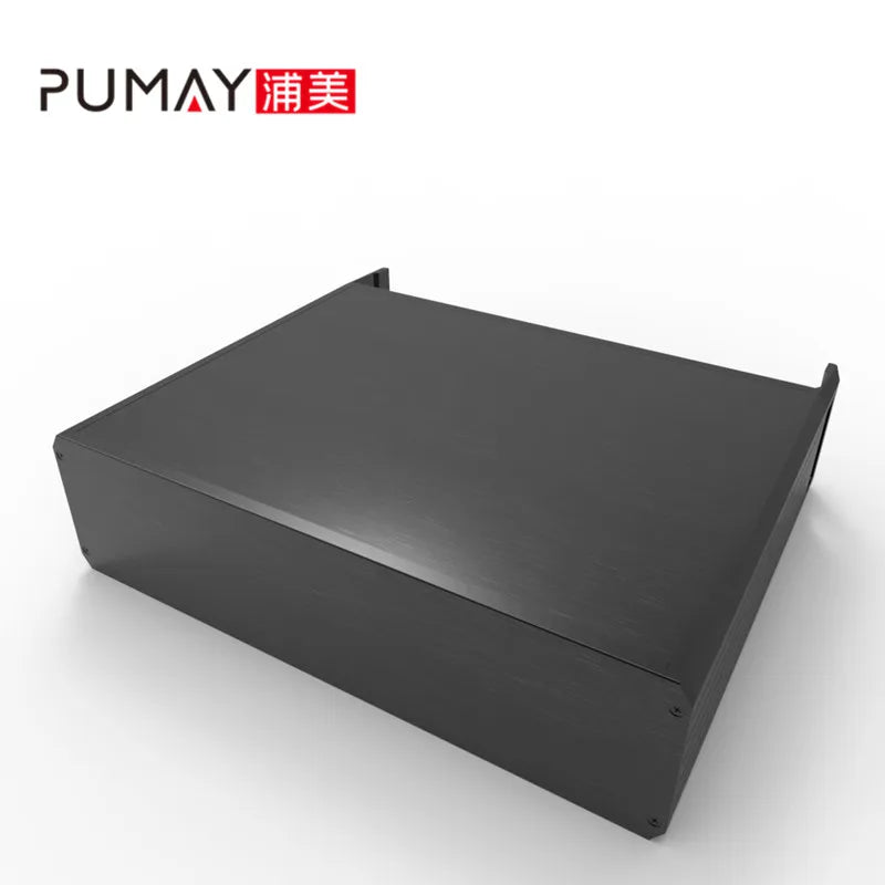 445*2u-300 Split Electronics Cases Boxes Enclosures 2U Chassis Supplier Aluminum Alloy Black CE Certified OEM/ODM