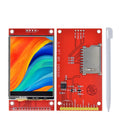 TZT 2.4" 240x320 SPI TFT LCD Serial Port Module+5V/3.3V PBC Adapter Micro  ILI9341 / ST7789 White LED (With Touch) for Arduino
