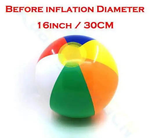 Sequin Inflatable Transparent Beach Ball water toys sports playing volleyball Gold powder balloon Photo props