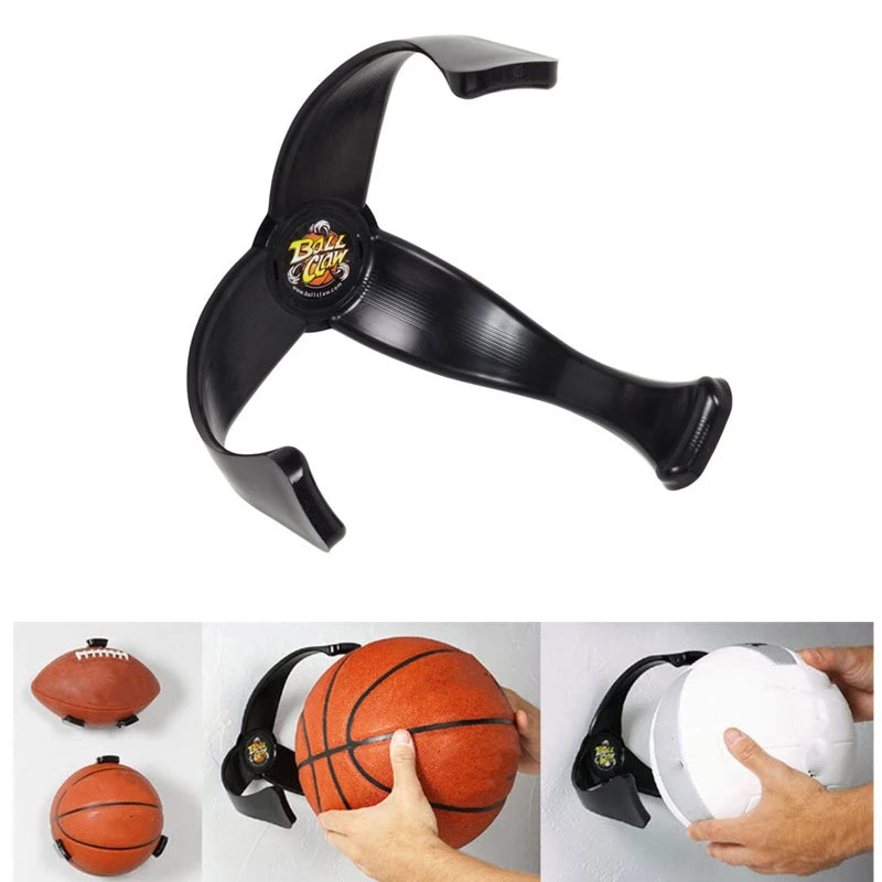 Basketball Wall Mount Holder, 3 Claws Ball Display Rack, Soccer, Football, Volleyball, Sports Ball Storage Supplies