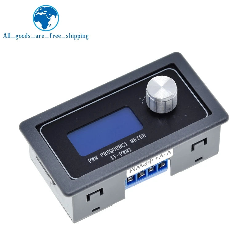 TZT Signal Generator PWM Pulse Frequency Duty Cycle Adjustable Module LCD Display 1Hz-150Khz 3.3V-30V PWM Board Module Hand knob