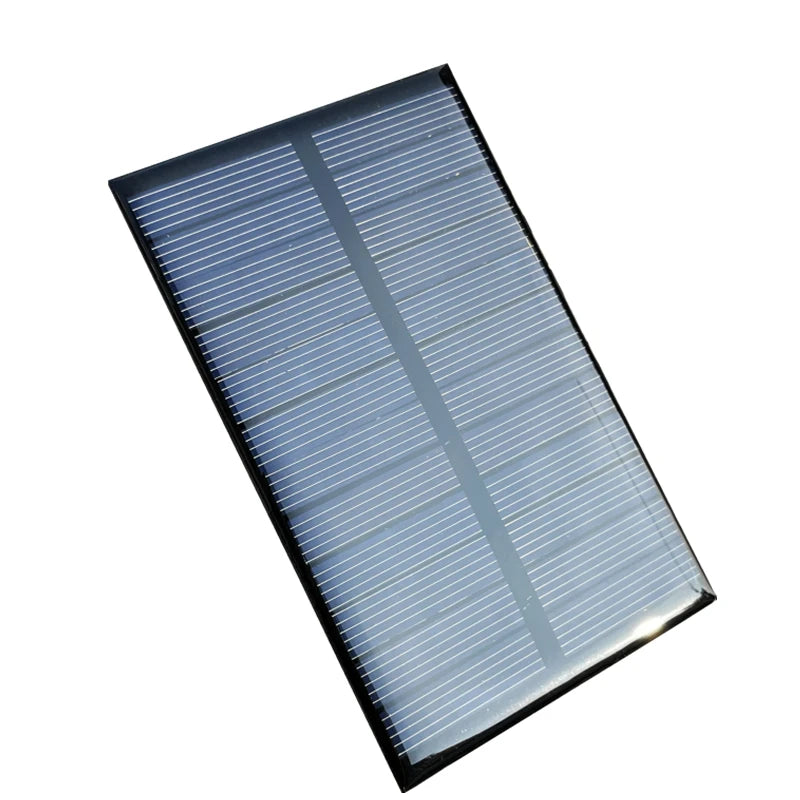 10Pcs Poly Solar Panel 6V 1W Mini Solar Panel Cell Solar Charger Module DIY For 3.7V Battery Solar Phone Charger Charging System