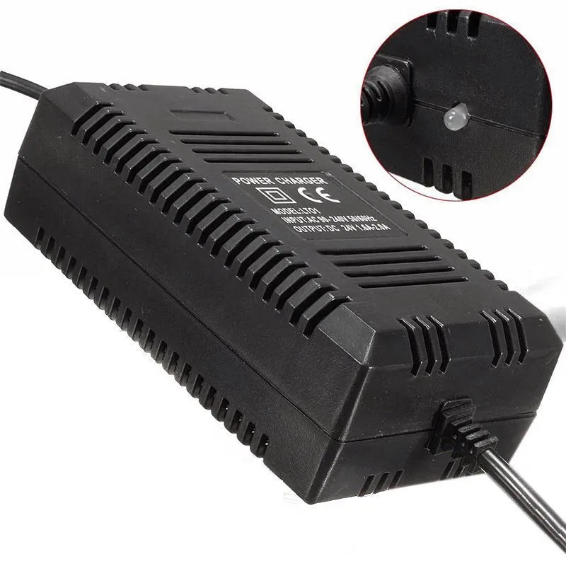 36V 2A Smart Charger For AGM VRLA Lead Acid Gel Battery 36V 10AH 12AH 20AH With 3 Pins GX12 12mm Connector EU Plug AC110-220V
