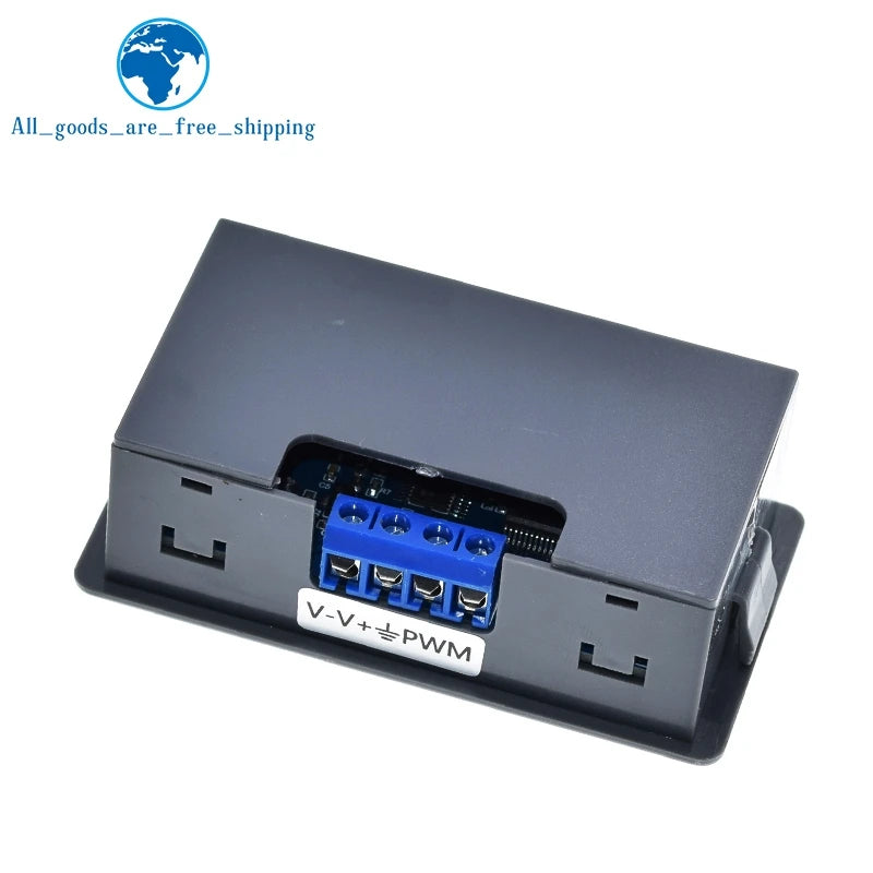 TZT Signal Generator PWM Pulse Frequency Duty Cycle Adjustable Module LCD Display 1Hz-150Khz 3.3V-30V PWM Board Module Hand knob