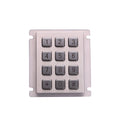 IP66 Waterproof 12-Key Stainless Steel Metal Numeric Keypad CE ROHS FCC Certification >2M Key Switch Life for Outdoor Access