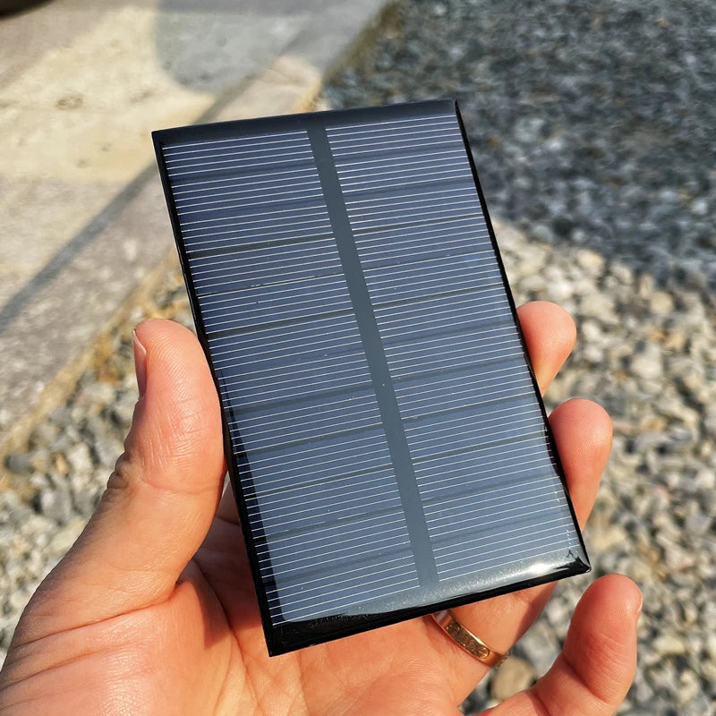 10Pcs Poly Solar Panel 6V 1W Mini Solar Panel Cell Solar Charger Module DIY For 3.7V Battery Solar Phone Charger Charging System