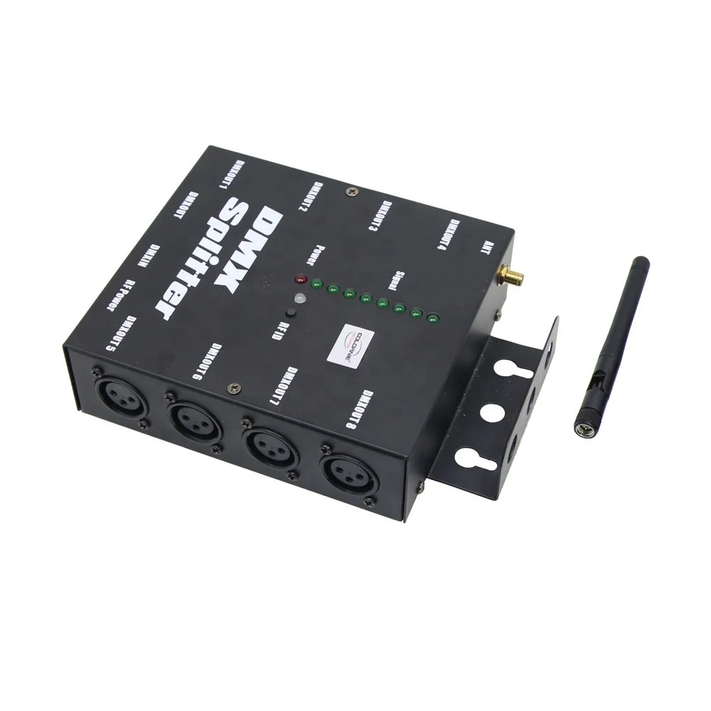 DMX512 8 Way Wireless Amplifier Receiver 8 Way Splitter DMX512 for Stage Light