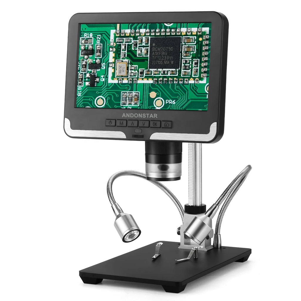 Andonstar Digital Microscope Adults Soldering AD206 1080P Soldering Microscope For Phone Watch Repairing SMD/SMT Black&White