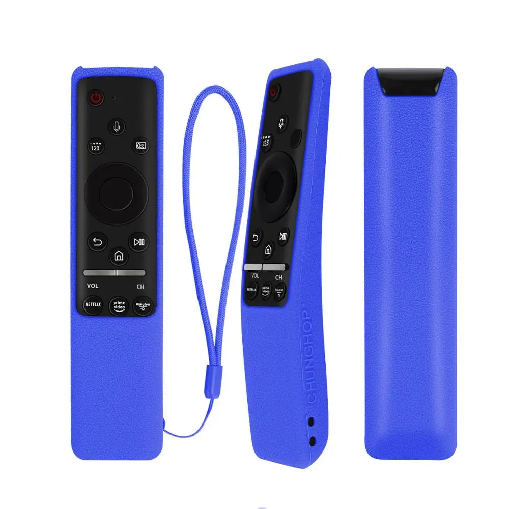 BN59-01312B Silicone Cover Fit for Samsung TV Voice Remote Control Case BN59-01312H BN59-01312F BN59-01312M RMCSPR1B Shockproof