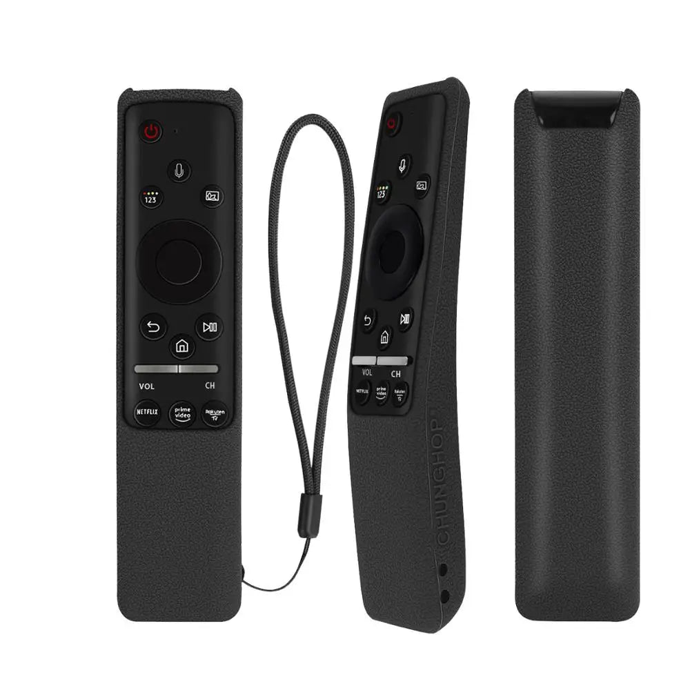 BN59-01312B Silicone Cover Fit for Samsung TV Voice Remote Control Case BN59-01312H BN59-01312F BN59-01312M RMCSPR1B Shockproof