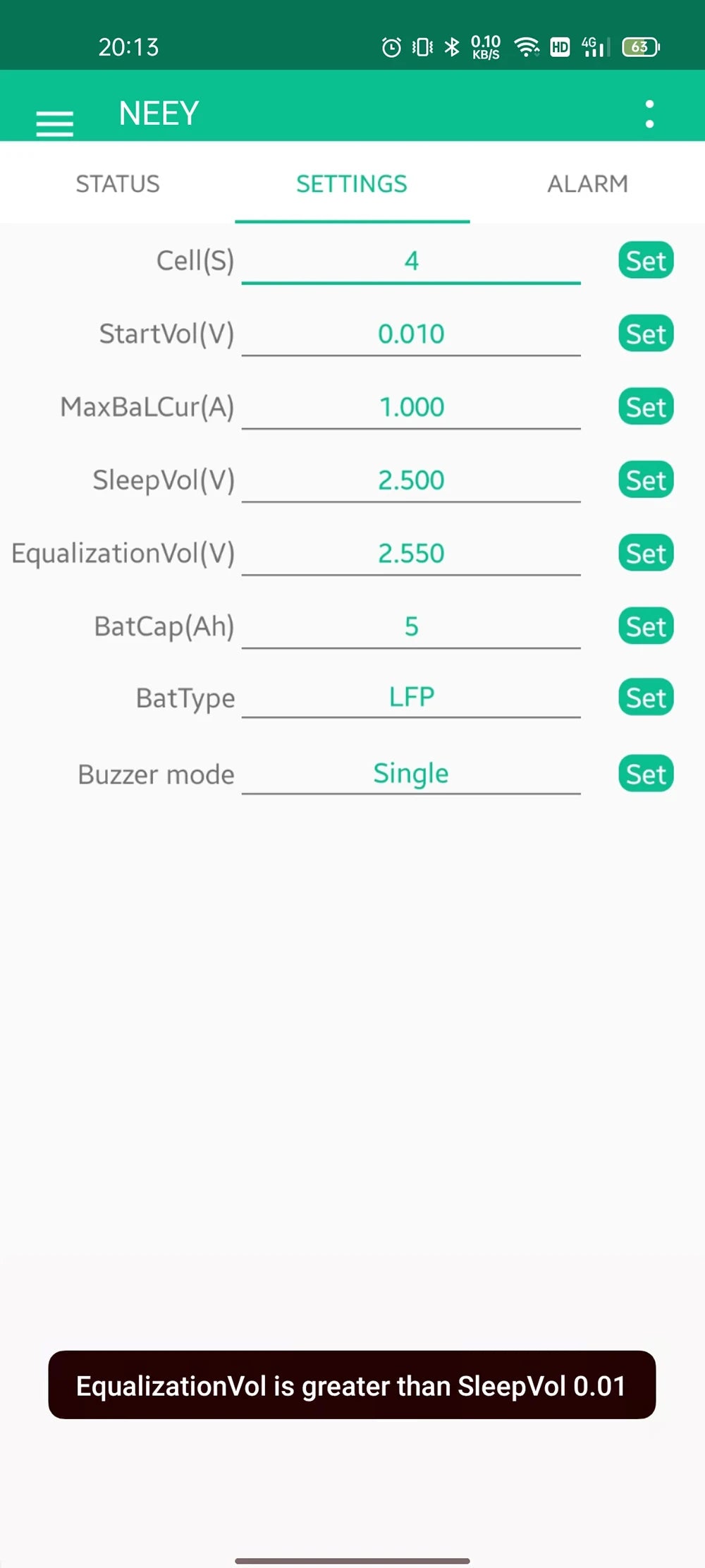 NEEY 4TH 4A 8A 10A Smart Active Balancer Equalizer 8S 14S 16S 20S 21S 22S 24S Lifepo4 / Li-ion/ LTO Battery Energy equalization