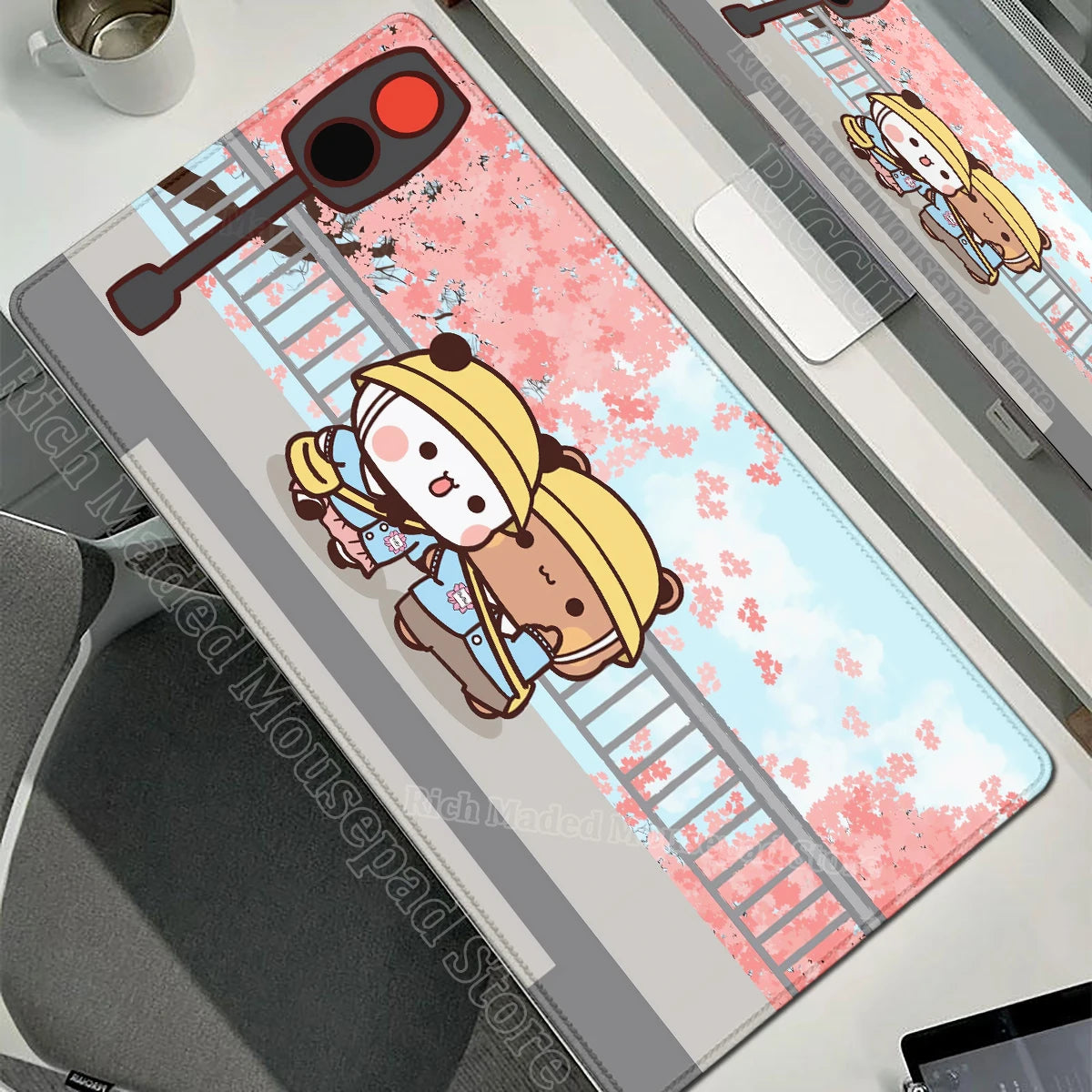 Cartoon Bubu Dudu Cute Deskmat Xxl Gamer Mouse Pad Anime Computer Table Mat Pc Accessories Mousepad Large Mats Office Mause Pads
