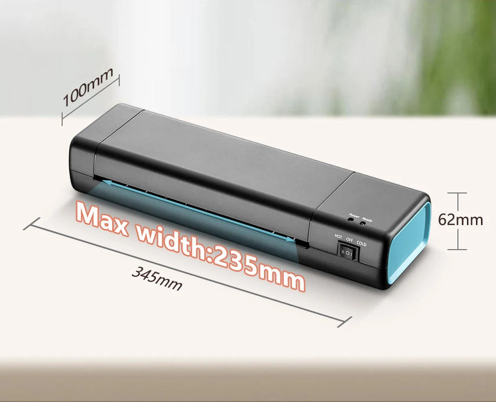 New Plastic Sealer with 10 Sheets Laminating Film, 9 Inch Hot and Cold Laminator, Hot and Cold Laminator for Home School Office