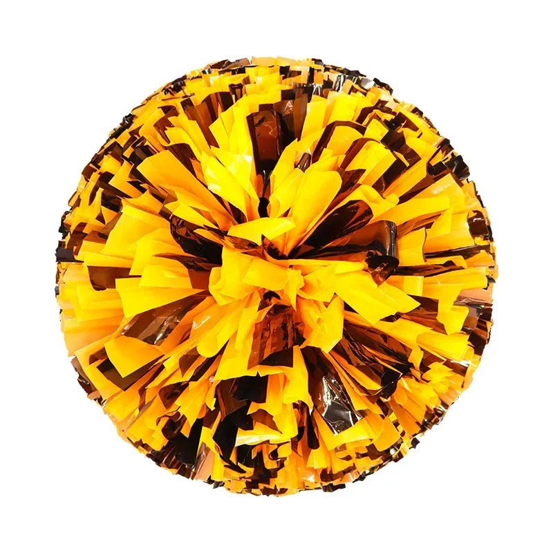 Colorful Cheerleading Pom Poms Girls Kids Finger Cheer Balls Gold Silver Purple Blue Red Green Dance Cheerleading Accessories