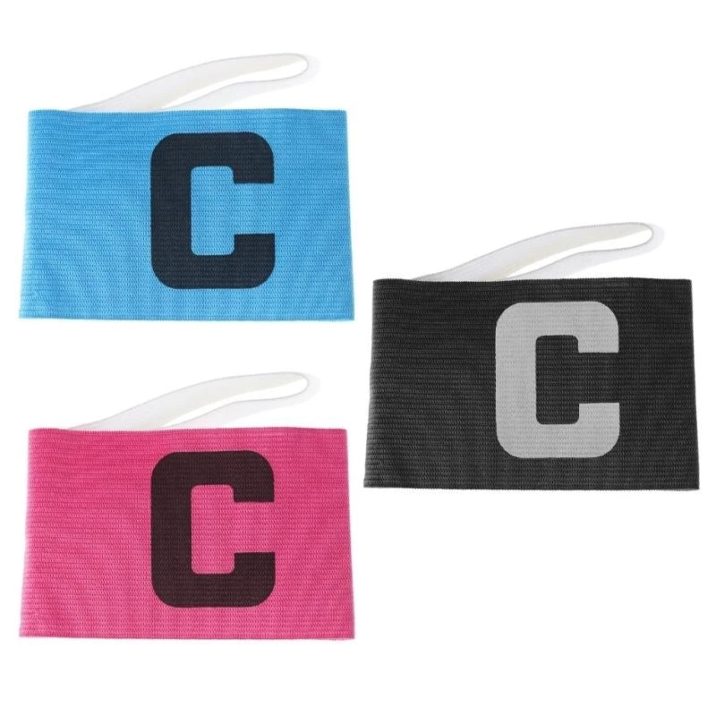 Sports Captain Arm Bands Adjustable Outdoor Football Player Captain ArmBands Elastic Soccer Captain Armband Enduring