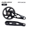 GOLDIX Mountain Bicycle BSA 24mm Crankset 165 170 175mm R-SPEC Trail Hollow Bike Crank Spindle DH AM XC for Shimano SRAM