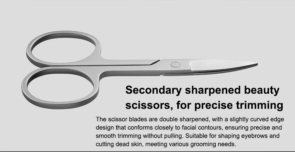 New Original MIJIA Manicure Nail Clippers Pedicure Set Portable Travel Hygiene Kit Stainless Steel Nail Cutter Tool Set -CN