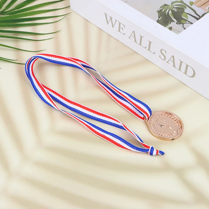 Crown Gold Silver Bronze Award Medal Reward Football Competition Prizes Award Medal For Souvenir Gift Outdoor Sport Kids Toys