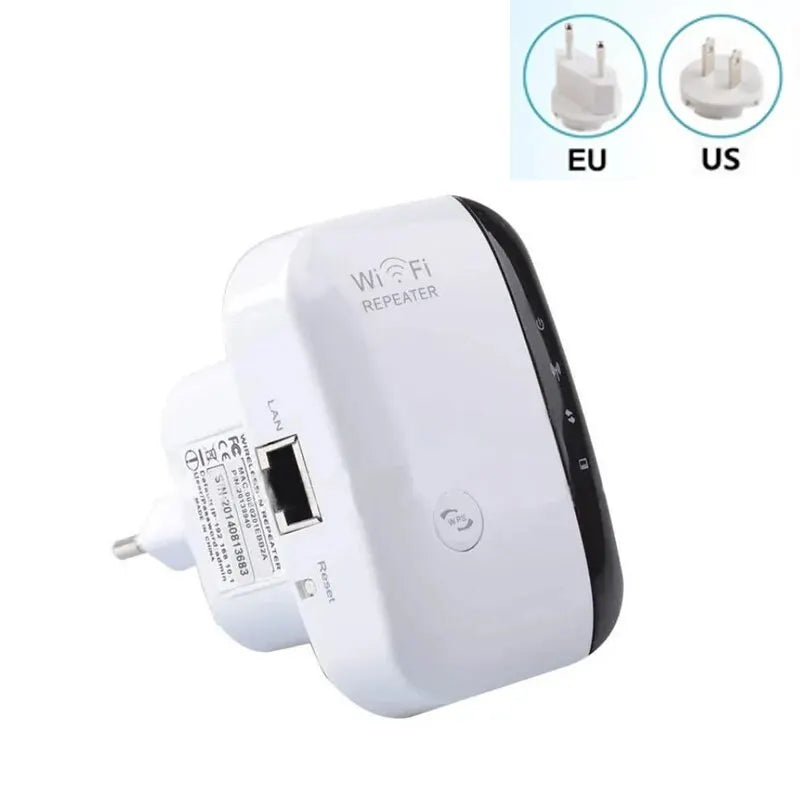 Wireless WiFi Range Extender 300M Signal Booster Repeater Network Amplifier Compatible with Most Routers EU US Plug