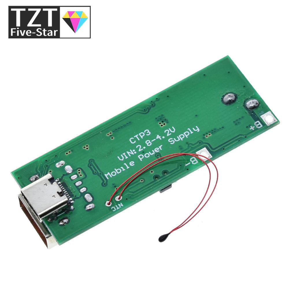 QC4.0 QC3.0 Double Way PD Mobile Phone Power Bank  Quick Charge 3.7V to 5V 9V 4.5A 22.5W  Type-C USB Boost Charger Circuit Board