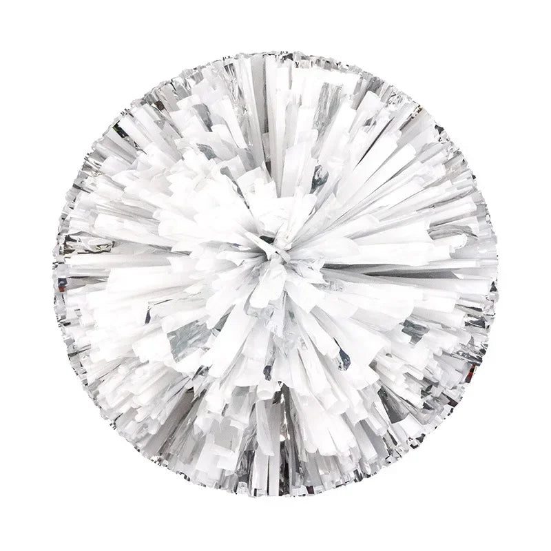 Colorful Cheerleading Pom Poms Girls Kids Finger Cheer Balls Gold Silver Purple Blue Red Green Dance Cheerleading Accessories