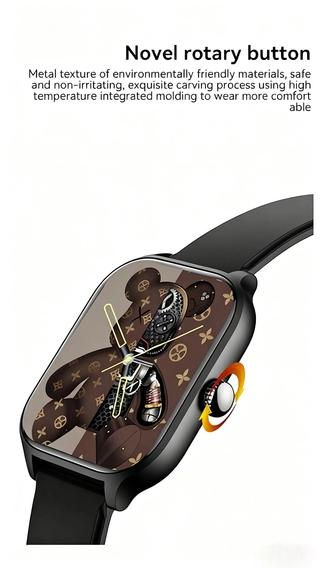 HOMEFISH H9 Intelligent Watch Bluetooth Call Remote Photography Sleep Monitoring Multiple Sports Modes Heart Rate Blood