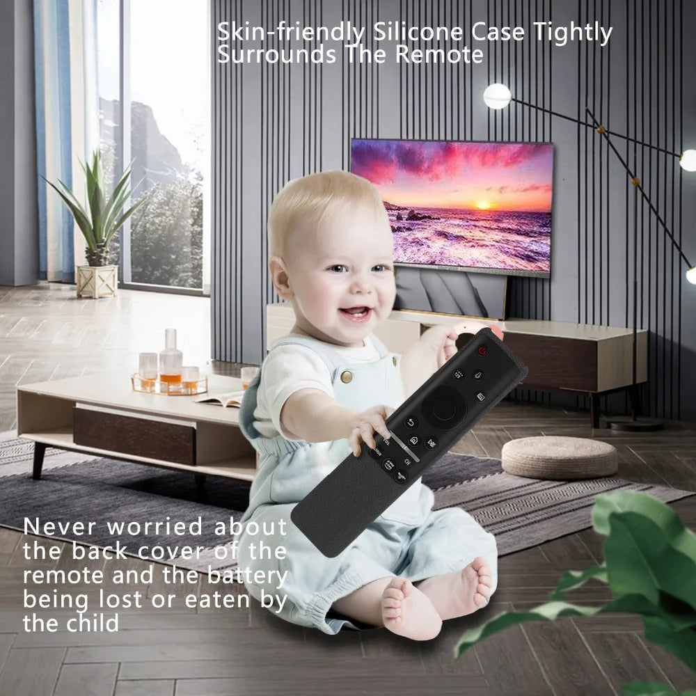 BN59-01312B Silicone Cover Fit for Samsung TV Voice Remote Control Case BN59-01312H BN59-01312F BN59-01312M RMCSPR1B Shockproof