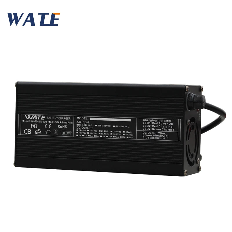 58.4V 8A Charger Special For 48V 51.2V 16S LiFePO4 Battery Pack High Quality
