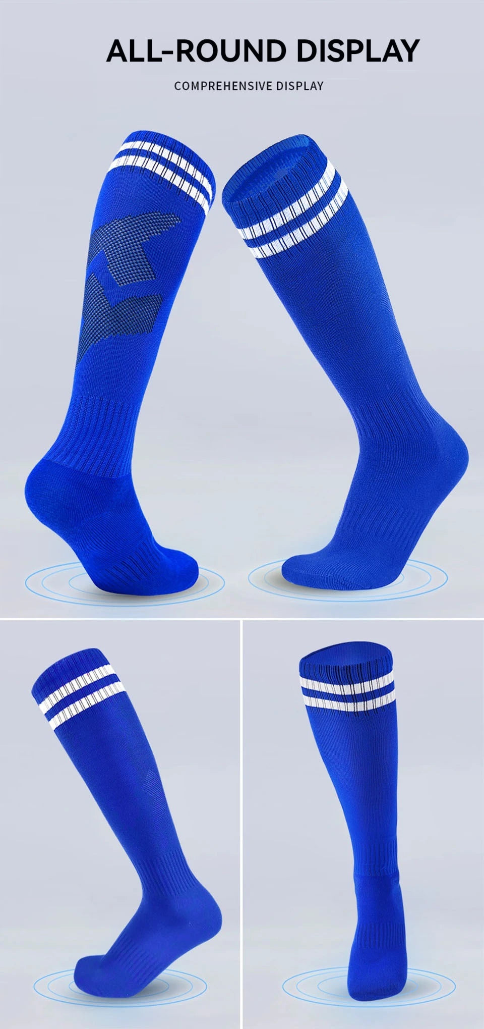 Loogdeel 26-45 Children Adult Football Sports Long Knee Socks Kids Soccer Baseball Adults Legging Stockings Children Sports Sock