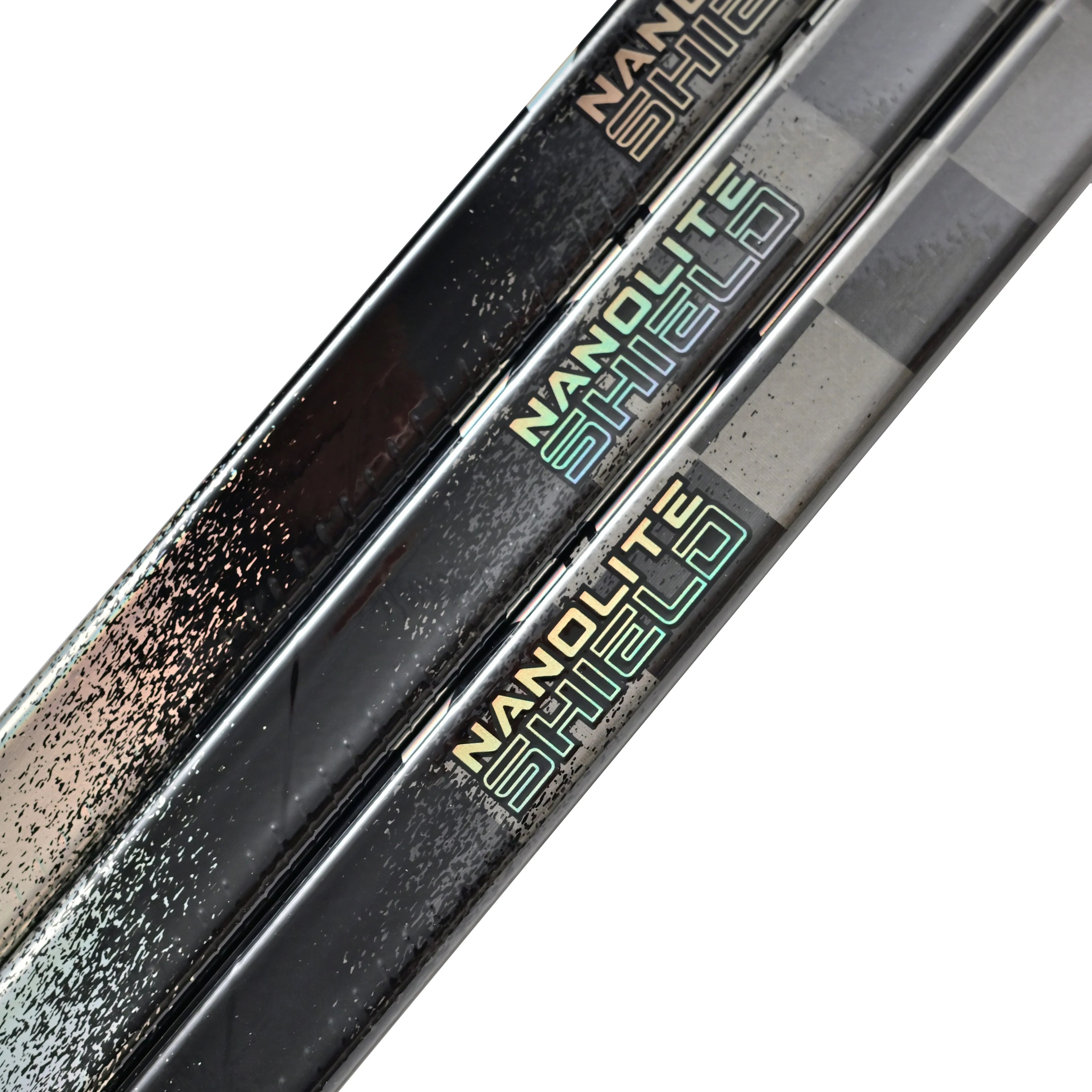 [2-Pack][SR][LKP][Tigger 10CLK][Black] Pro Classic Low Kick Point CLK Carbon Fiber Real Ice Hockey Sticks Light Weight 390g