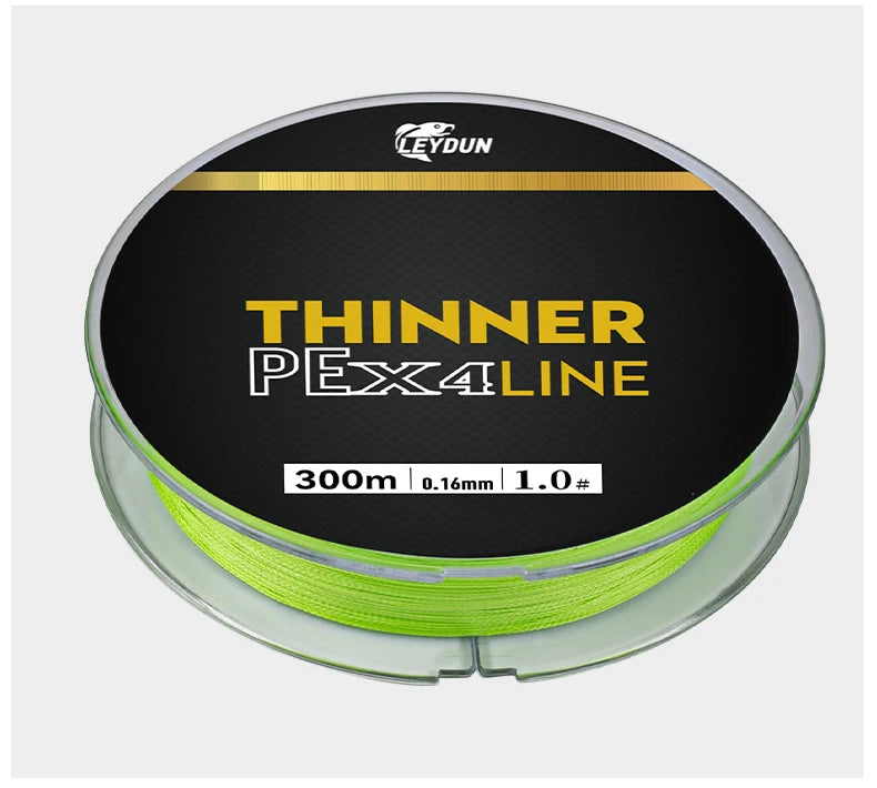 LEYDUN Micro THINNER Fishing Lines 100m 150m 300m 4 Strands Braided PE Japan Monofilament Fishing Line Set Carp Fly Fishing Wire