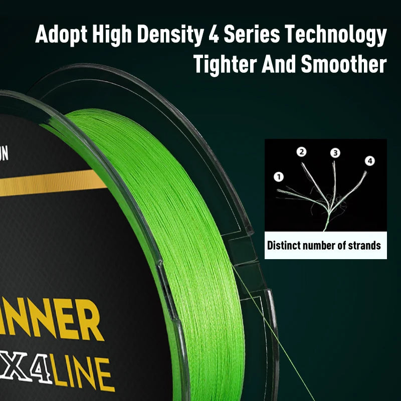 LEYDUN Micro THINNER Fishing Lines 100m 150m 300m 4 Strands Braided PE Japan Monofilament Fishing Line Set Carp Fly Fishing Wire