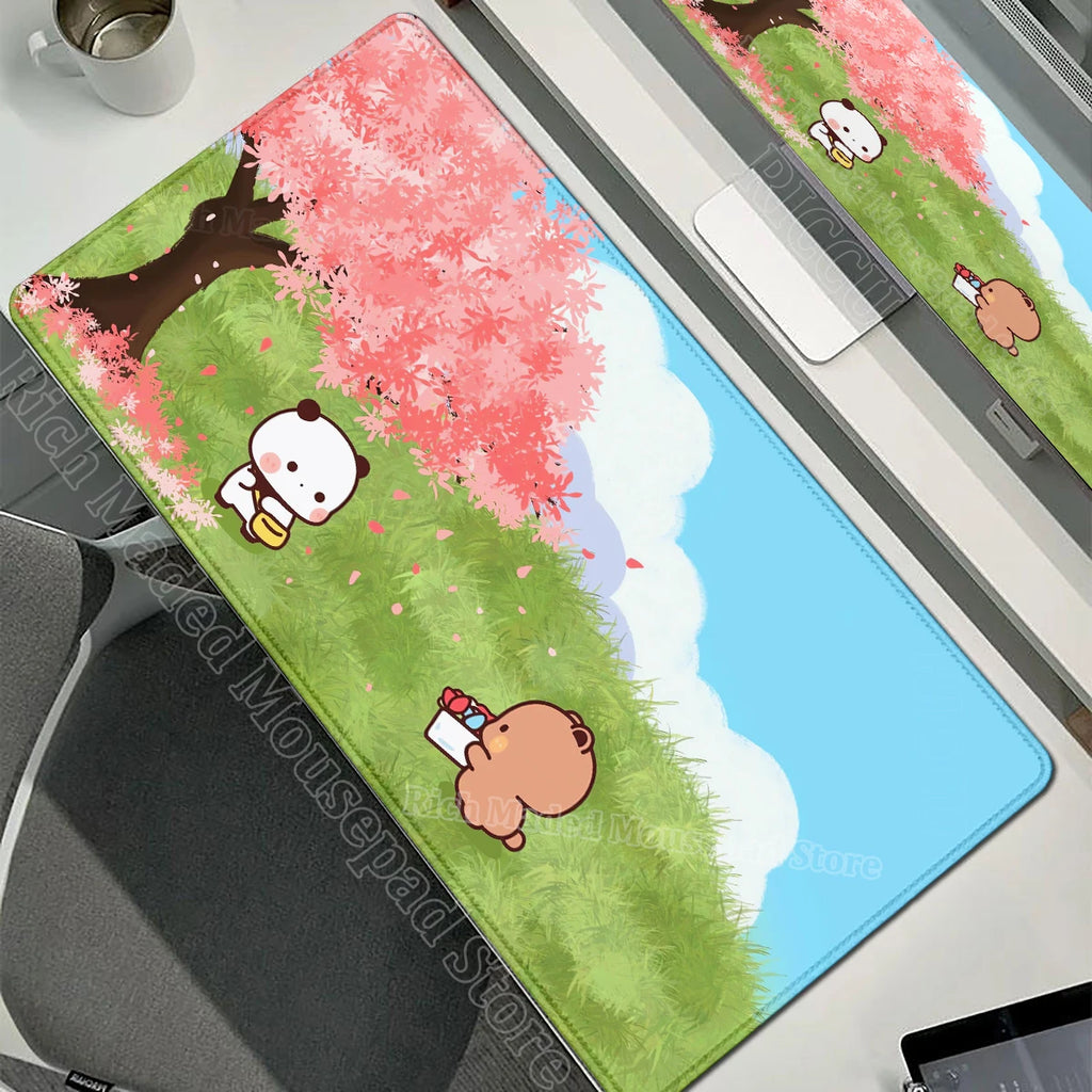 Cartoon Bubu Dudu Cute Deskmat Xxl Gamer Mouse Pad Anime Computer Table Mat Pc Accessories Mousepad Large Mats Office Mause Pads