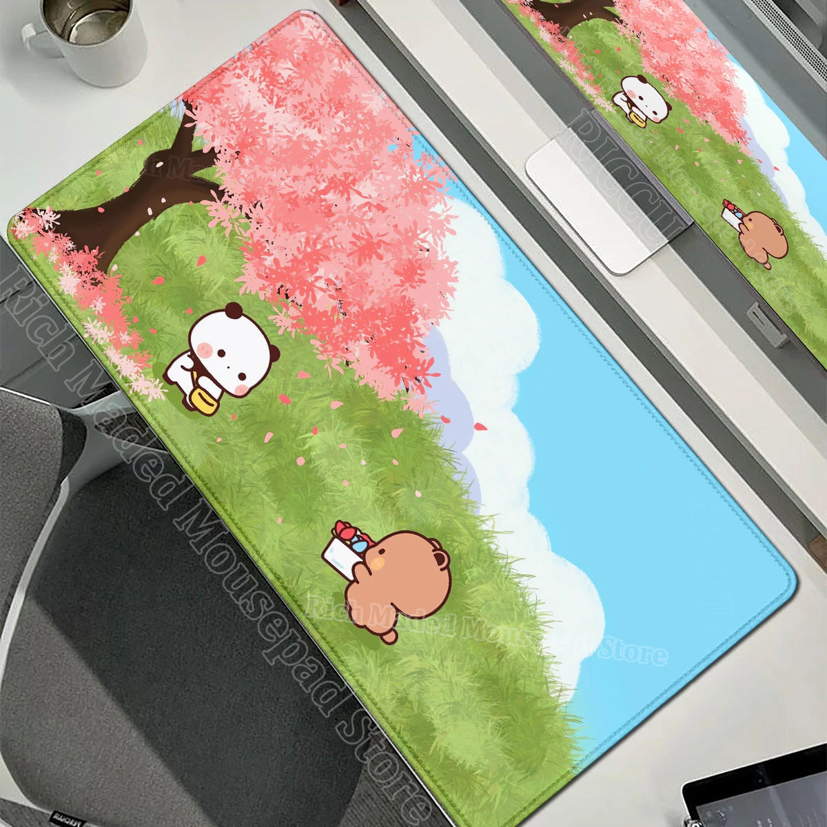 Cartoon Bubu Dudu Cute Deskmat Xxl Gamer Mouse Pad Anime Computer Table Mat Pc Accessories Mousepad Large Mats Office Mause Pads