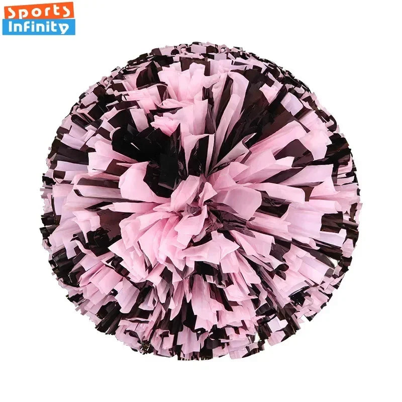 Colorful Cheerleading Pom Poms Girls Kids Finger Cheer Balls Gold Silver Purple Blue Red Green Dance Cheerleading Accessories