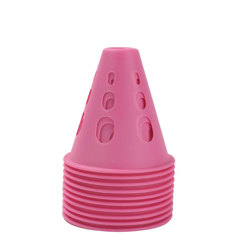 1pcs Marking Training Road Cone Roller Skating Piles Portable Multifunctional Skates Roadblocks Soccer Training Obstacles Props