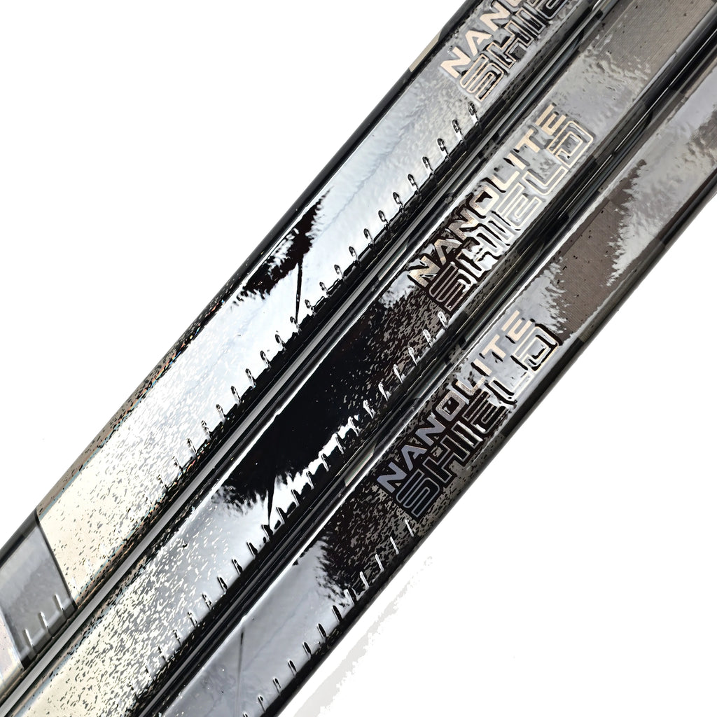 [2-Pack][SR][LKP][Tigger 10CLK][Black] Pro Classic Low Kick Point CLK Carbon Fiber Real Ice Hockey Sticks Light Weight 390g