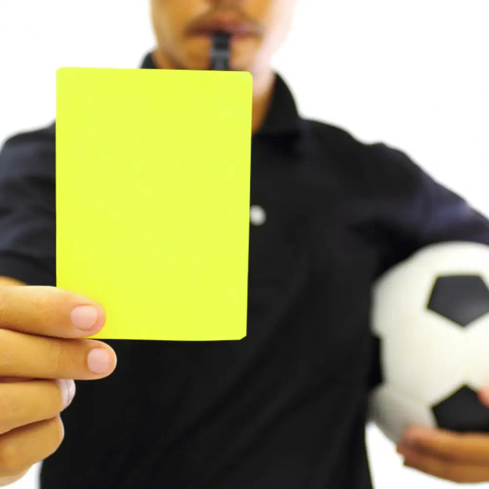Soccer Referee Red Yellow Cards PVC Football Referee Red And Yellow Cards Referee Tool Warning and Ejection Cards