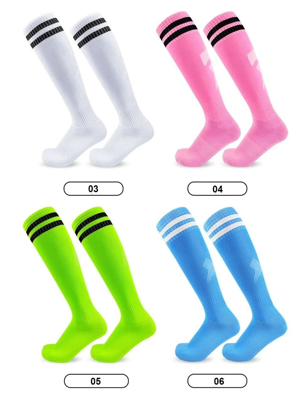 Loogdeel 26-45 Children Adult Football Sports Long Knee Socks Kids Soccer Baseball Adults Legging Stockings Children Sports Sock