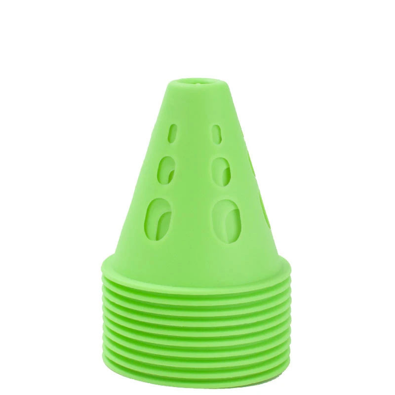 1pcs Marking Training Road Cone Roller Skating Piles Portable Multifunctional Skates Roadblocks Soccer Training Obstacles Props