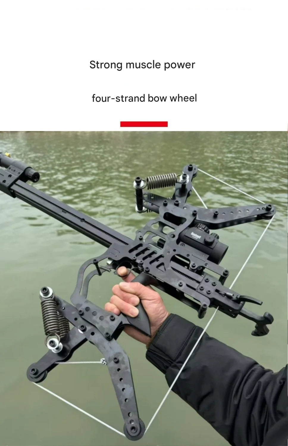 Telescopic Metal Composite Bow Steel Ball Slingshot for Hunting Kit Outdoor Strong Precision Shooting Rubber Band Laser