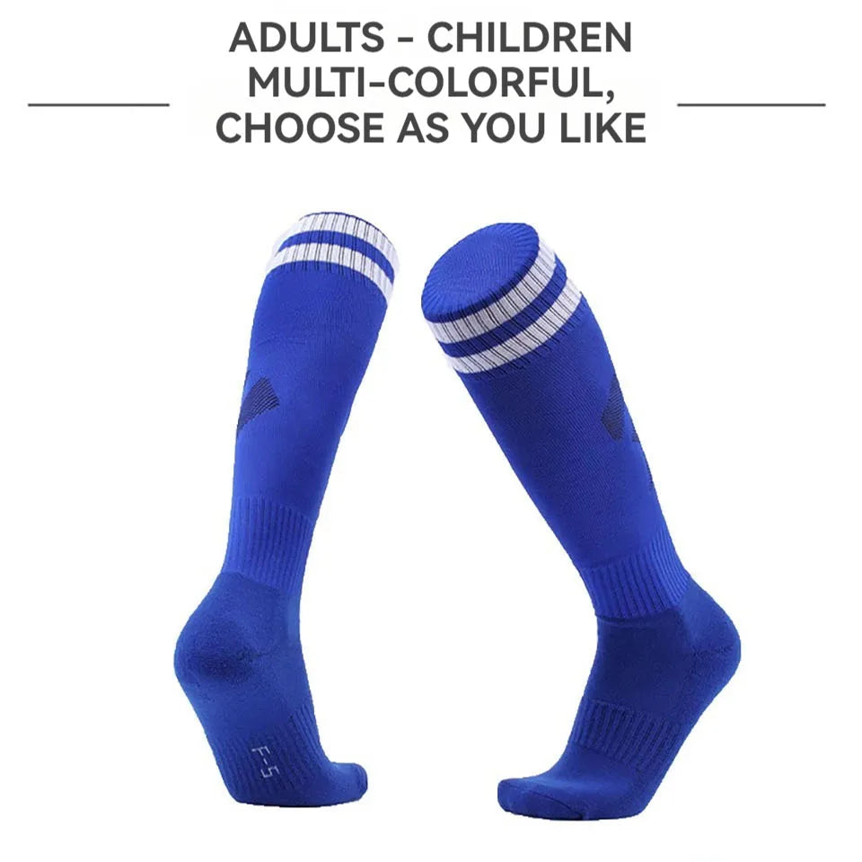 Loogdeel 26-45 Children Adult Football Sports Long Knee Socks Kids Soccer Baseball Adults Legging Stockings Children Sports Sock