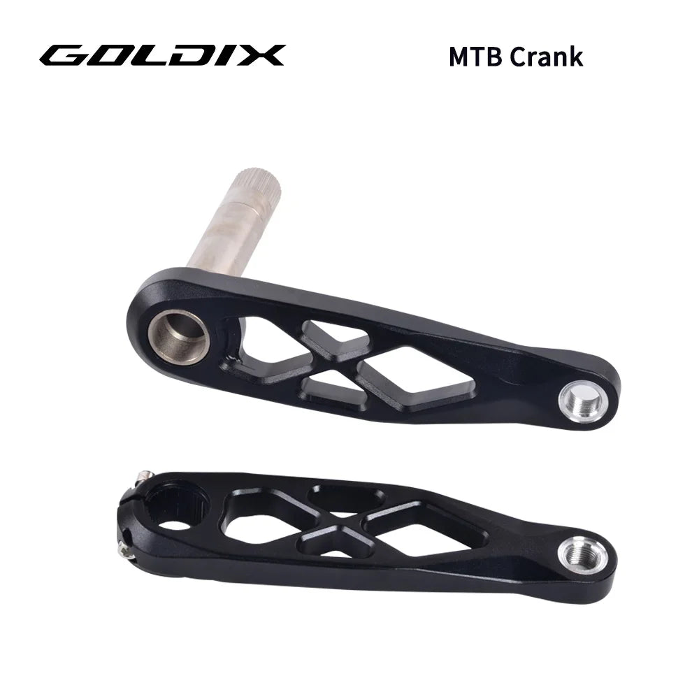 GOLDIX Mountain Bicycle BSA 24mm Crankset 165 170 175mm R-SPEC Trail Hollow Bike Crank Spindle DH AM XC for Shimano SRAM