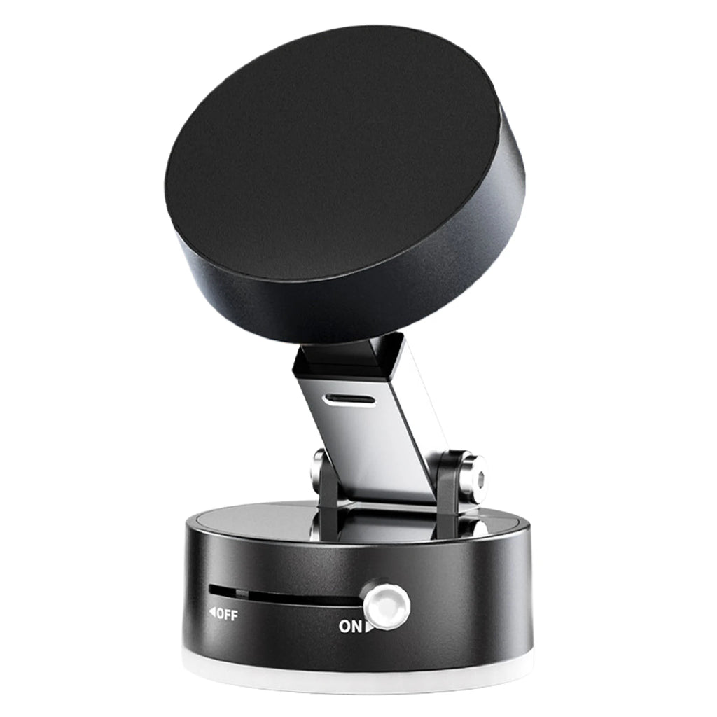 Vacuum Suction Cup Magnetic Car Phone Holder Double-Sided Foldable Magnetic Auto Phone Bracket For Car Interior Accessories