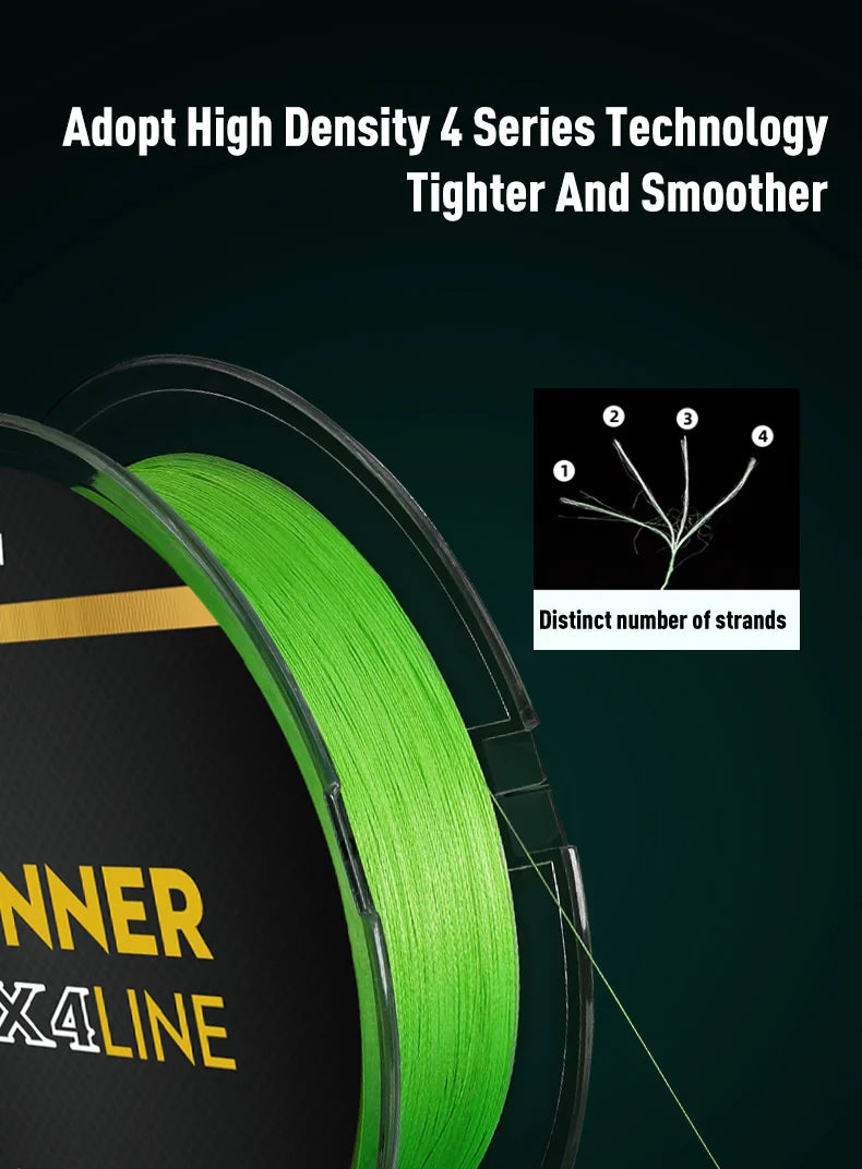 LEYDUN Micro THINNER Fishing Lines 100m 150m 300m 4 Strands Braided PE Japan Monofilament Fishing Line Set Carp Fly Fishing Wire