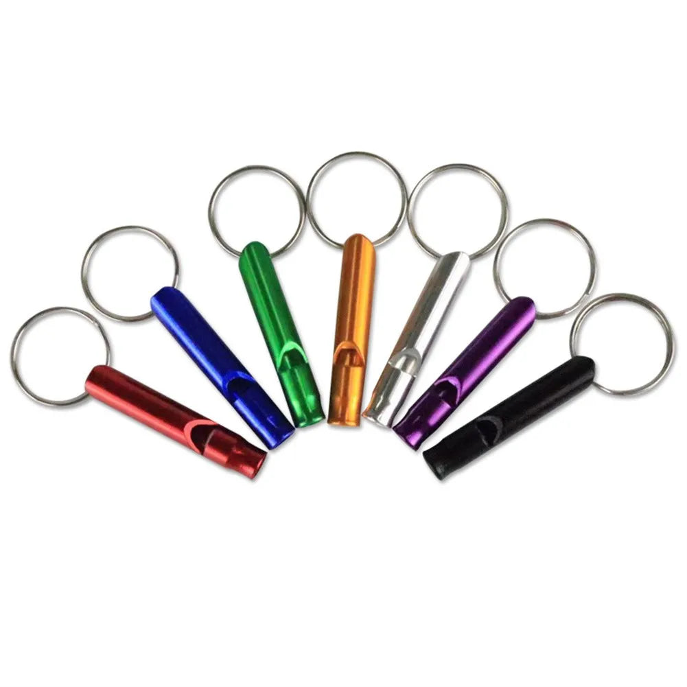 45*8mm Mini Survival Metal Whistle  Distress Pet Training Feeding Helper Outdoor Training Whistle Dogs Repeller Pet Training