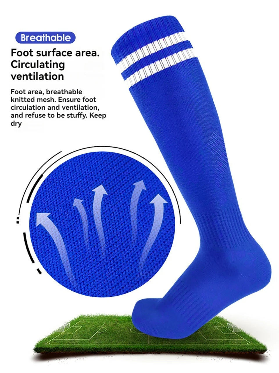 Loogdeel 26-45 Children Adult Football Sports Long Knee Socks Kids Soccer Baseball Adults Legging Stockings Children Sports Sock