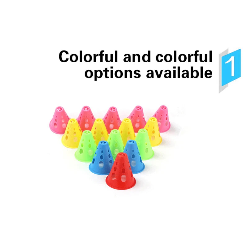 1pcs Marking Training Road Cone Roller Skating Piles Portable Multifunctional Skates Roadblocks Soccer Training Obstacles Props