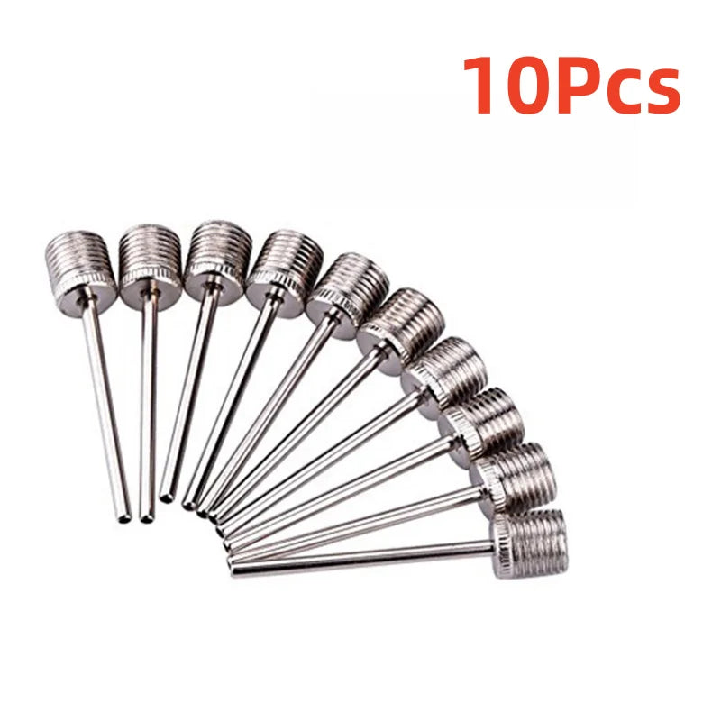 10/20/100Pcs Ball Air Needle Stainless Steel Pump Pin Basketball Inflating Pump Needle Football Inflatable Valve Adaptors Nozzle